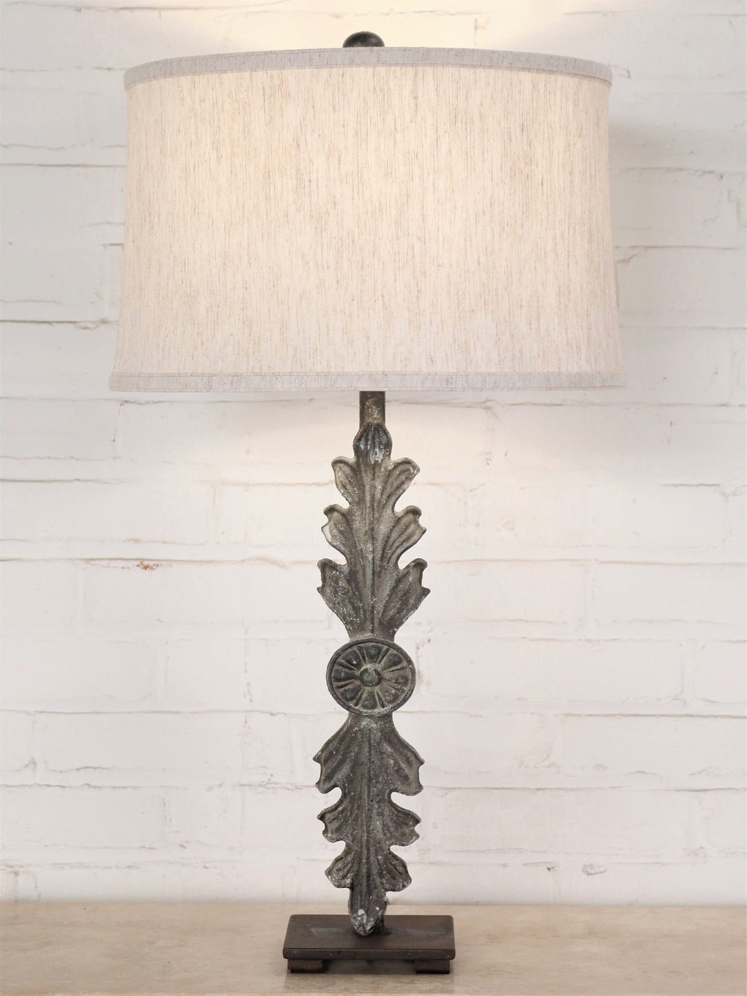 Rustic Leaf Lamp