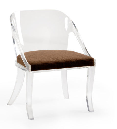 Acrylic Curved Back Chair