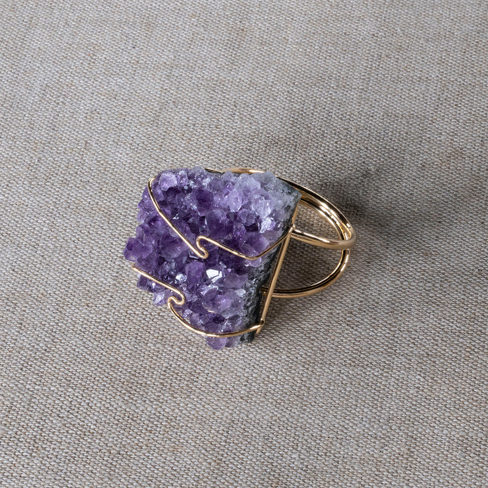 Pair of Amethyst Napkin Rings