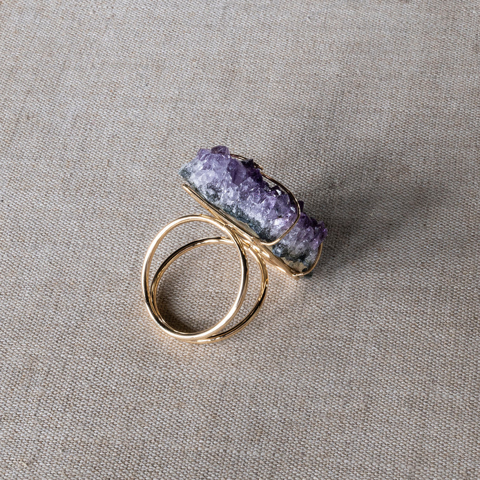 Pair of Amethyst Napkin Rings