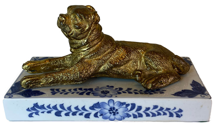 B&W Maitland Smith Bronze Dog