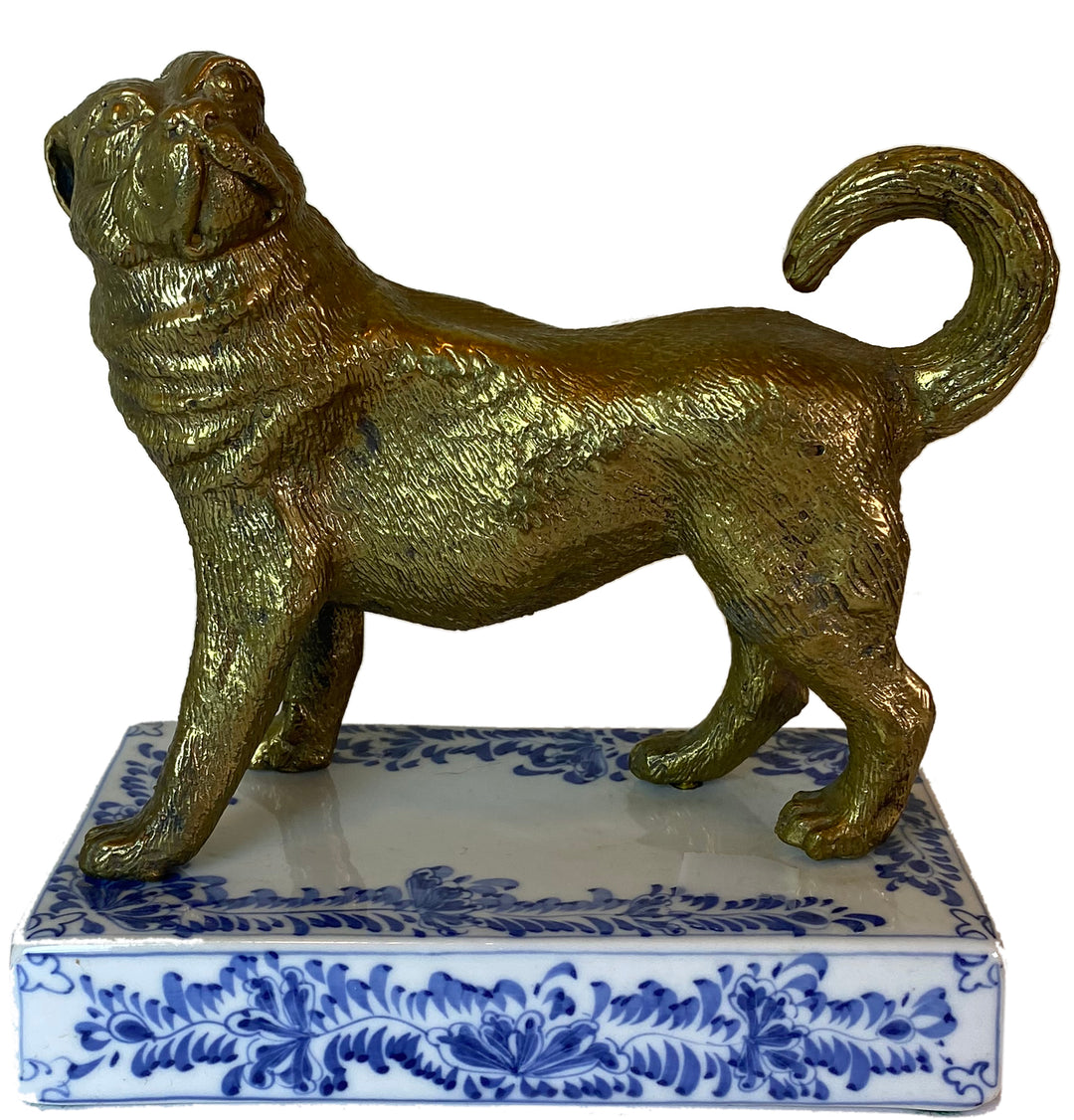 B&W Maitland Smith Bronze Dog