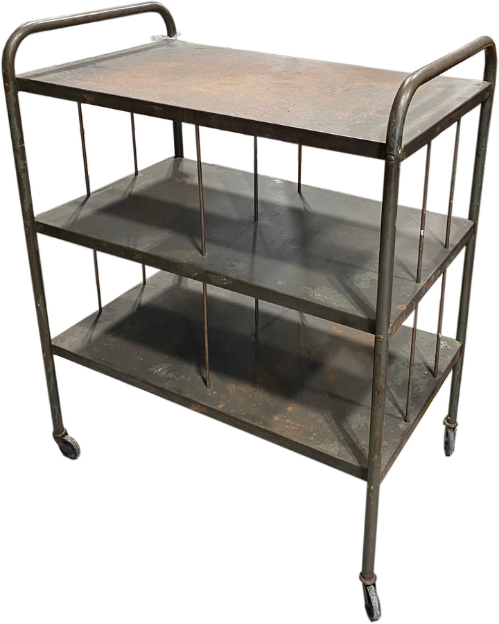 Mid-Century Industrial Bar Cart