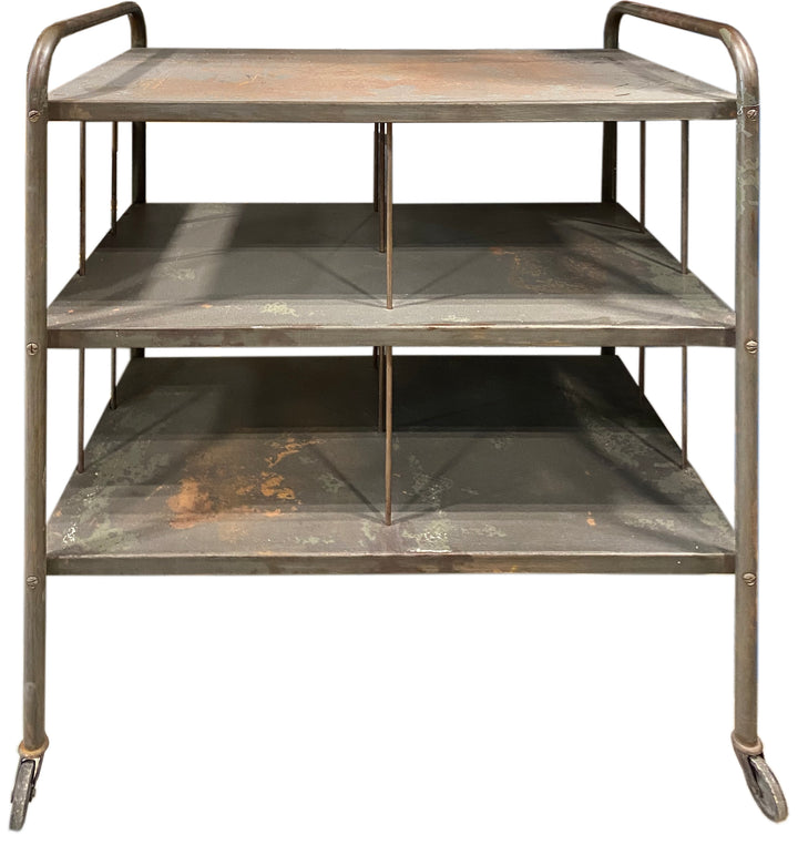 Mid-Century Industrial Bar Cart