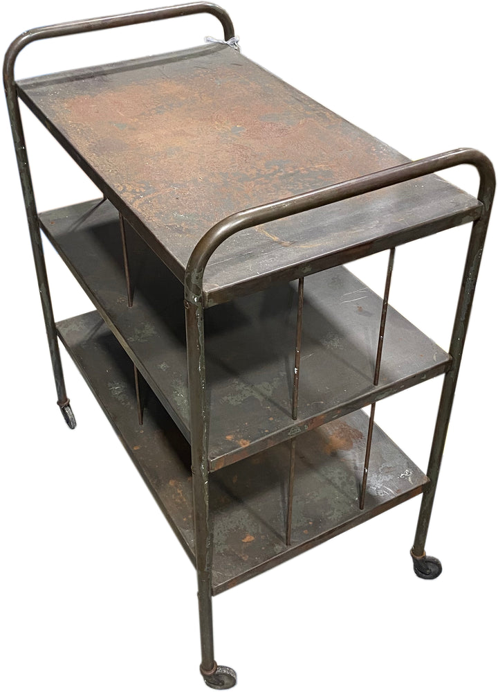 Mid-Century Industrial Bar Cart