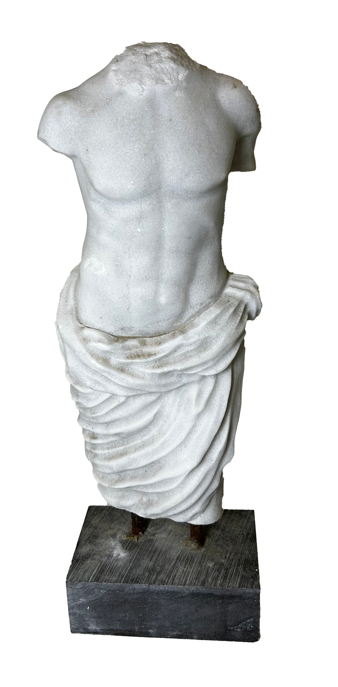 Marble Torso on Pediment