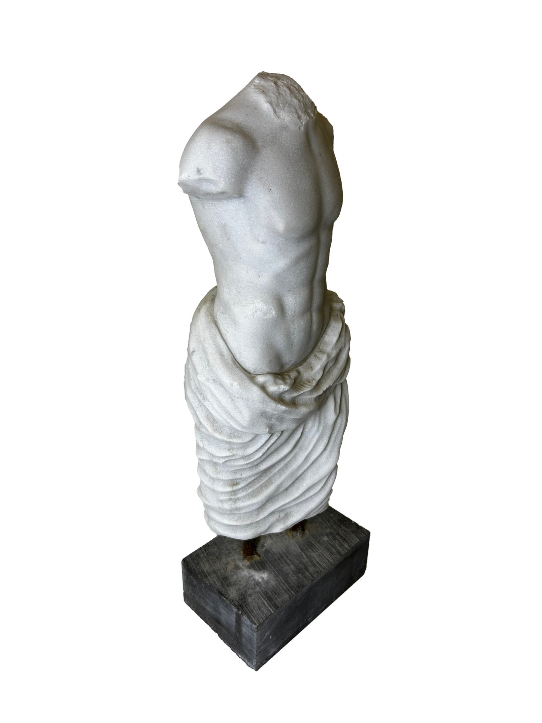 Marble Torso on Pediment