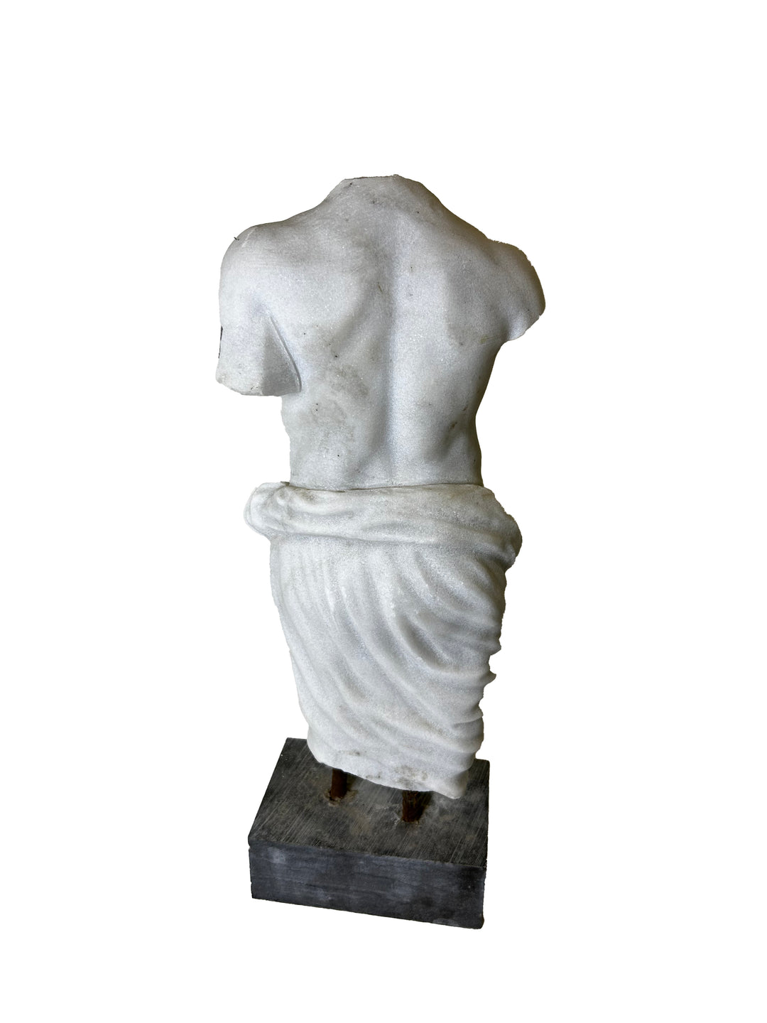 Marble Torso on Pediment