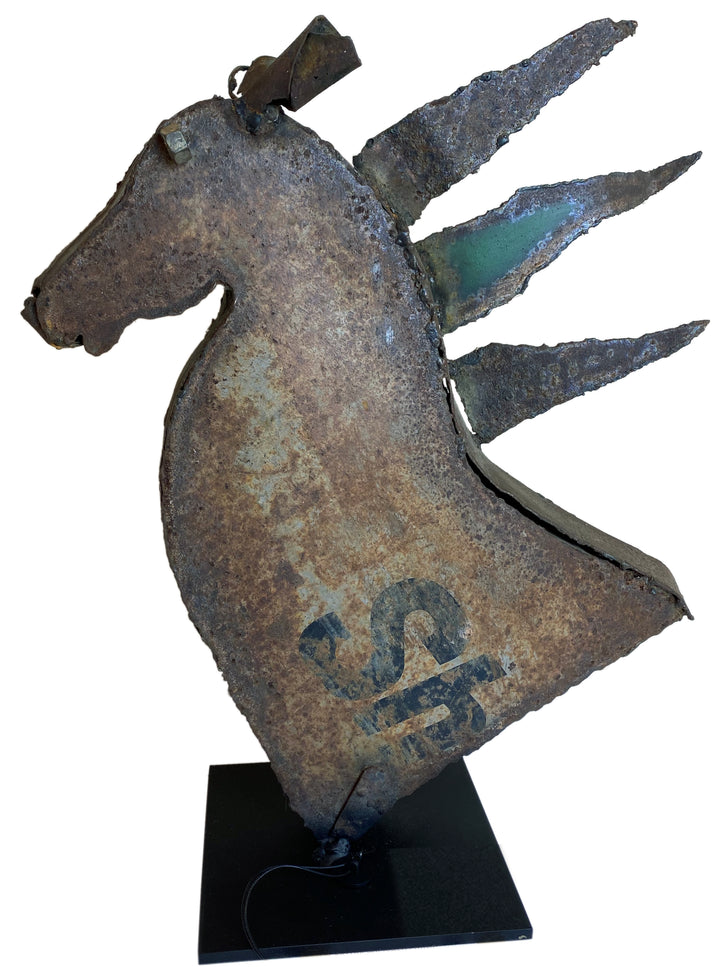 Sculpture - Metal Horse Head