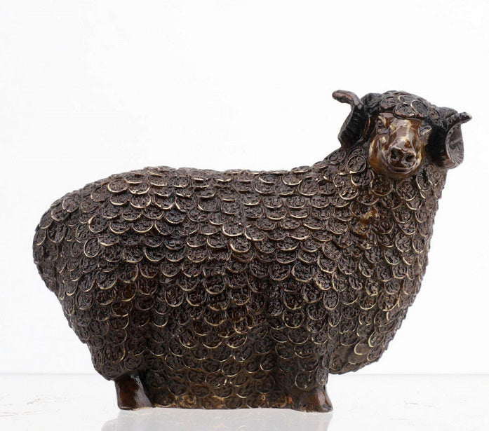 Bronze Money Sheep - Large