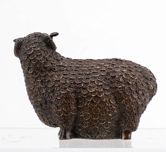 Bronze Money Sheep - Large
