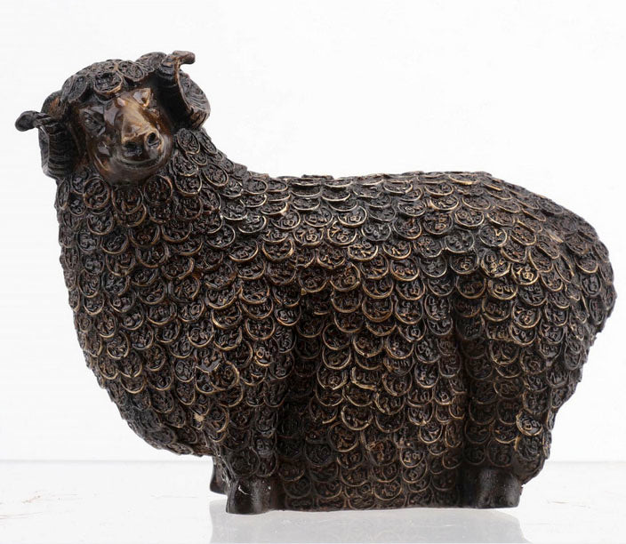 Bronze Money Sheep - Large