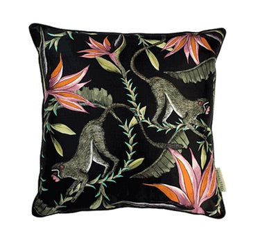 Ardmore Silk Pillow - Monkey Paradise