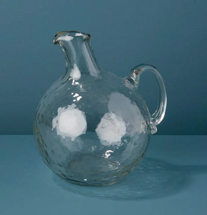 Pebble Glass Globe Pitcher