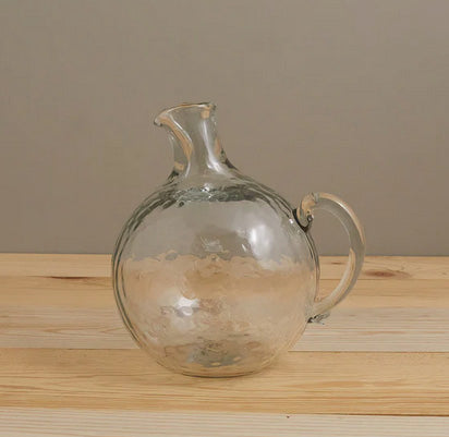 Pebble Glass Globe Pitcher