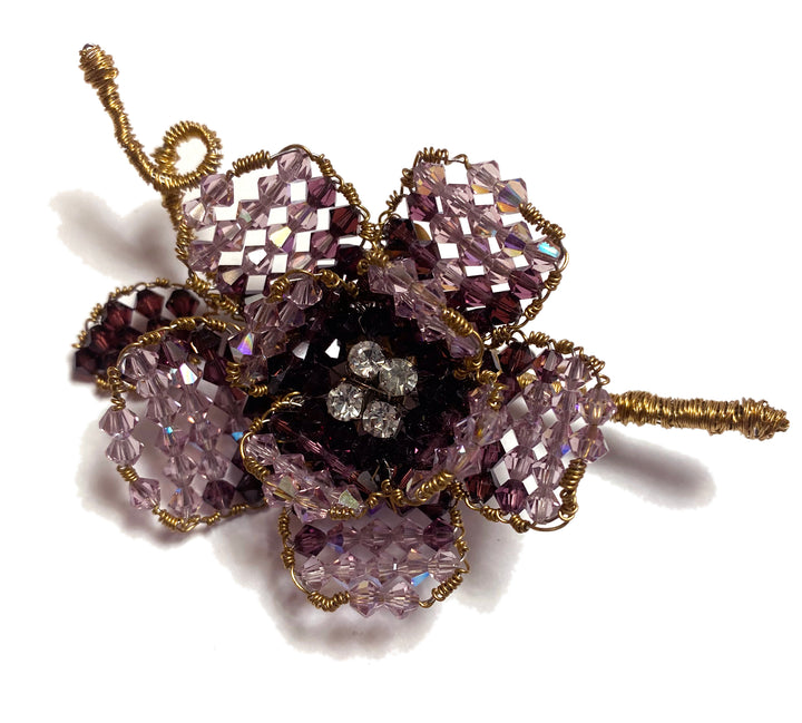 Classic Peony Brooch