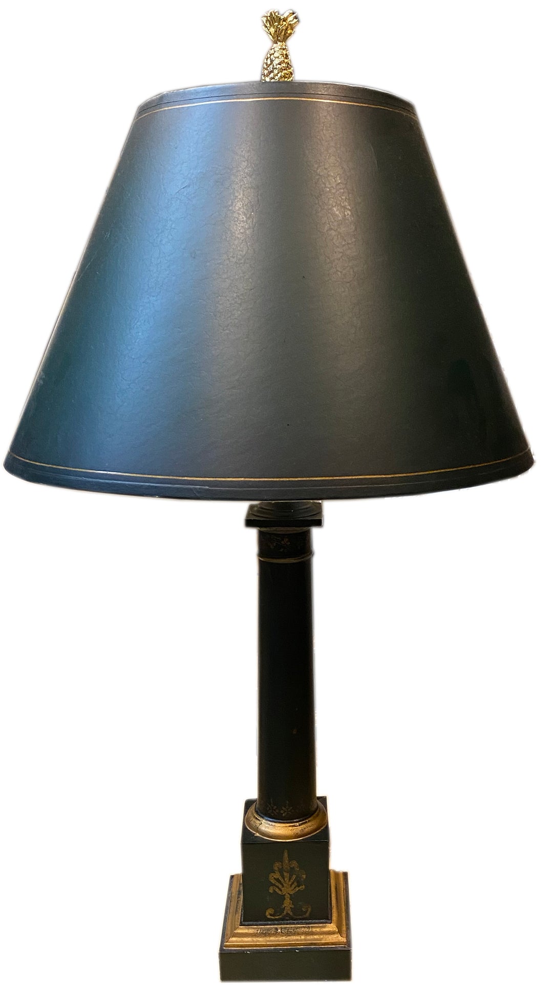 Pair of Hand-Painted French Tole Lamps