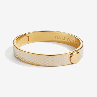 Salamander Bangle Cream & Gold