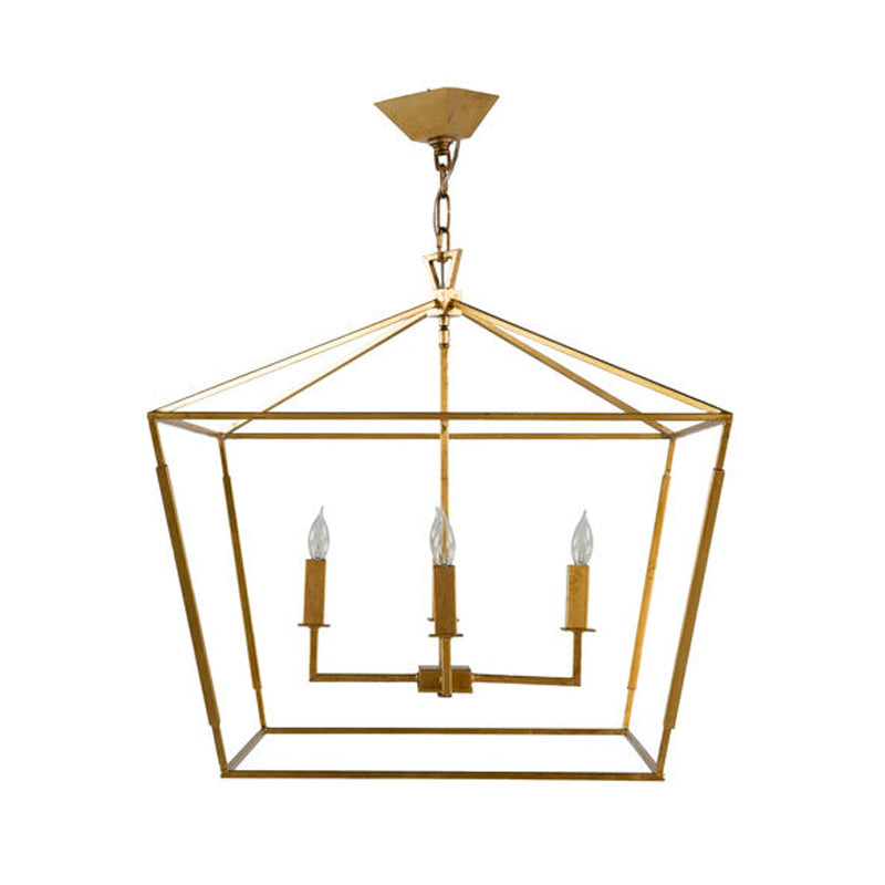 Gold Geometric Chandelier