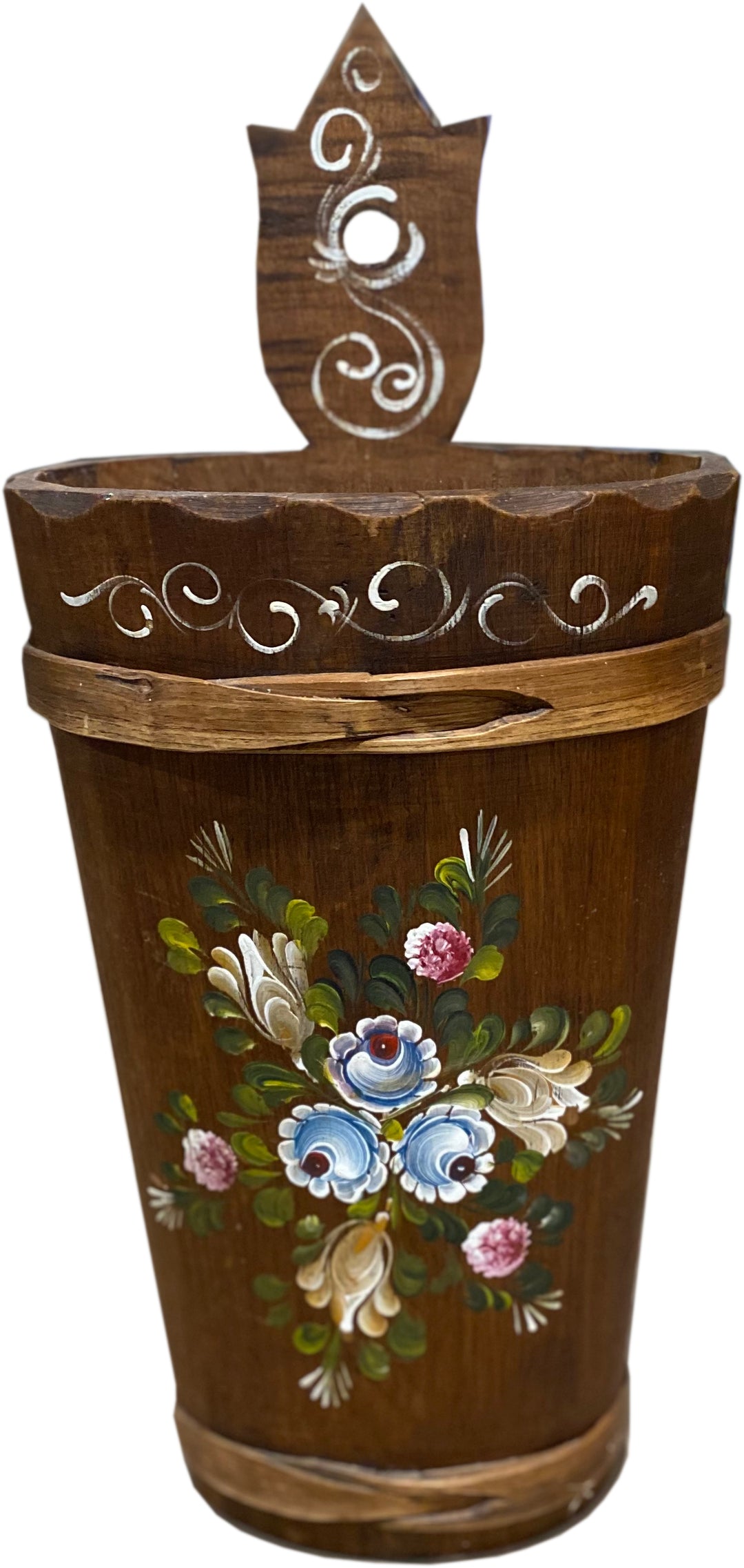 Scandinavian Folk Art Umbrella Stand