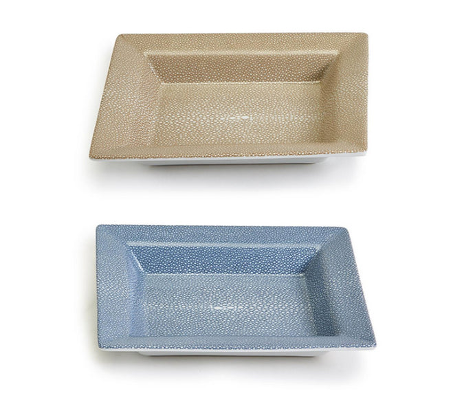 Porcelain Shagreen Tray