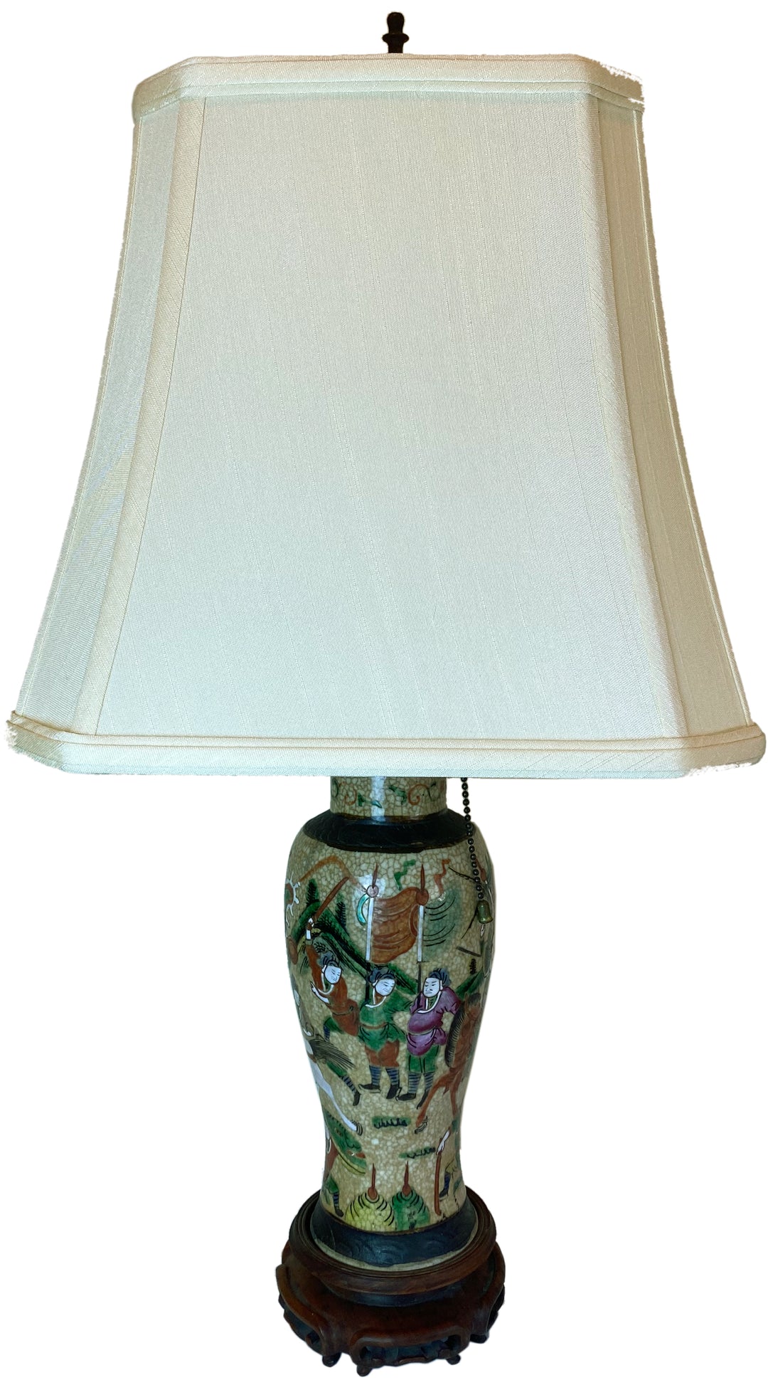 Chinese Crackle Glaze Vase Lamp