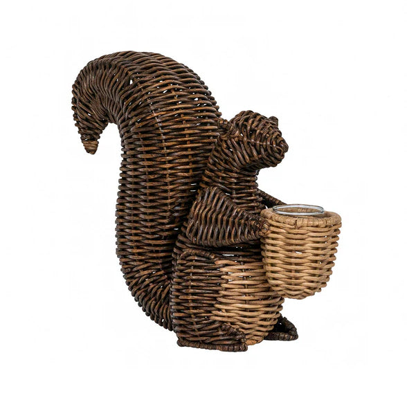 Devon Willow Squirrel Candle/Flower Holder