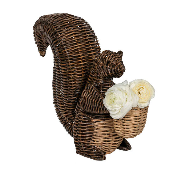 Devon Willow Squirrel Candle/Flower Holder