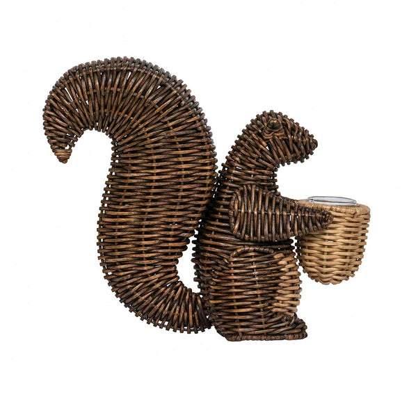 Devon Willow Squirrel Candle/Flower Holder
