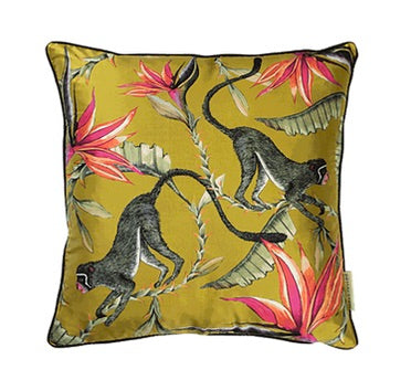 Ardmore Silk Pillow - Monkey Paradise