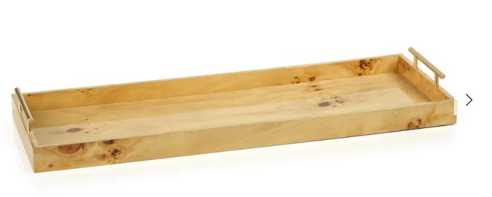 Burl Wood Long Tray