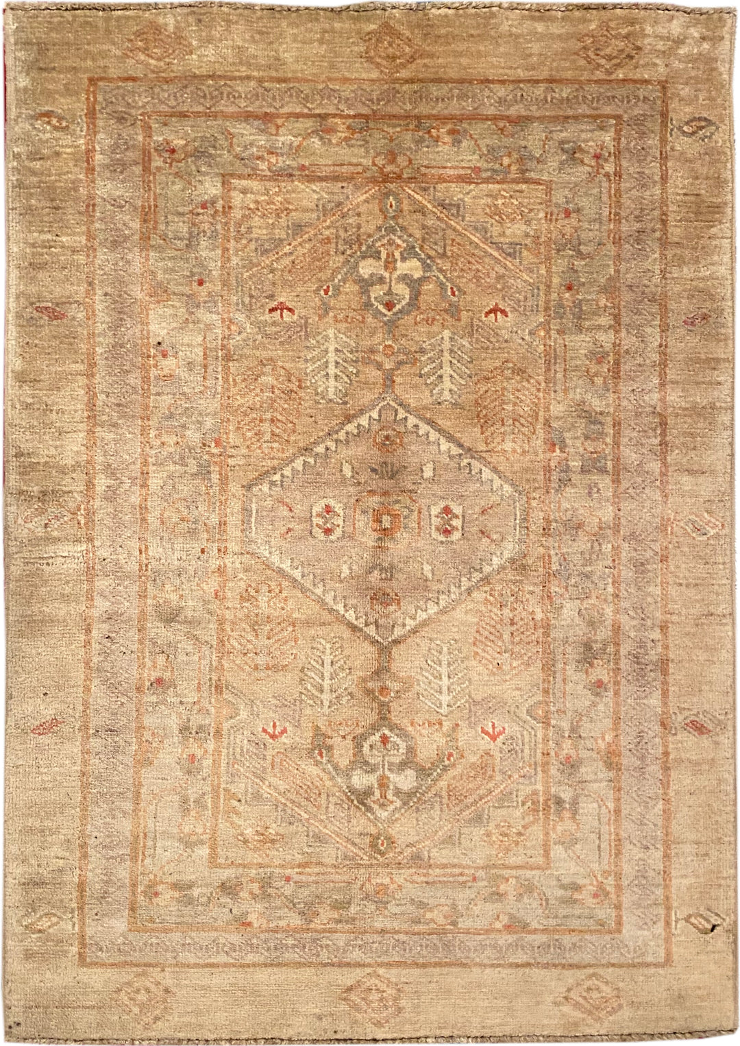 Vegetable Died Silk Serapi Rug