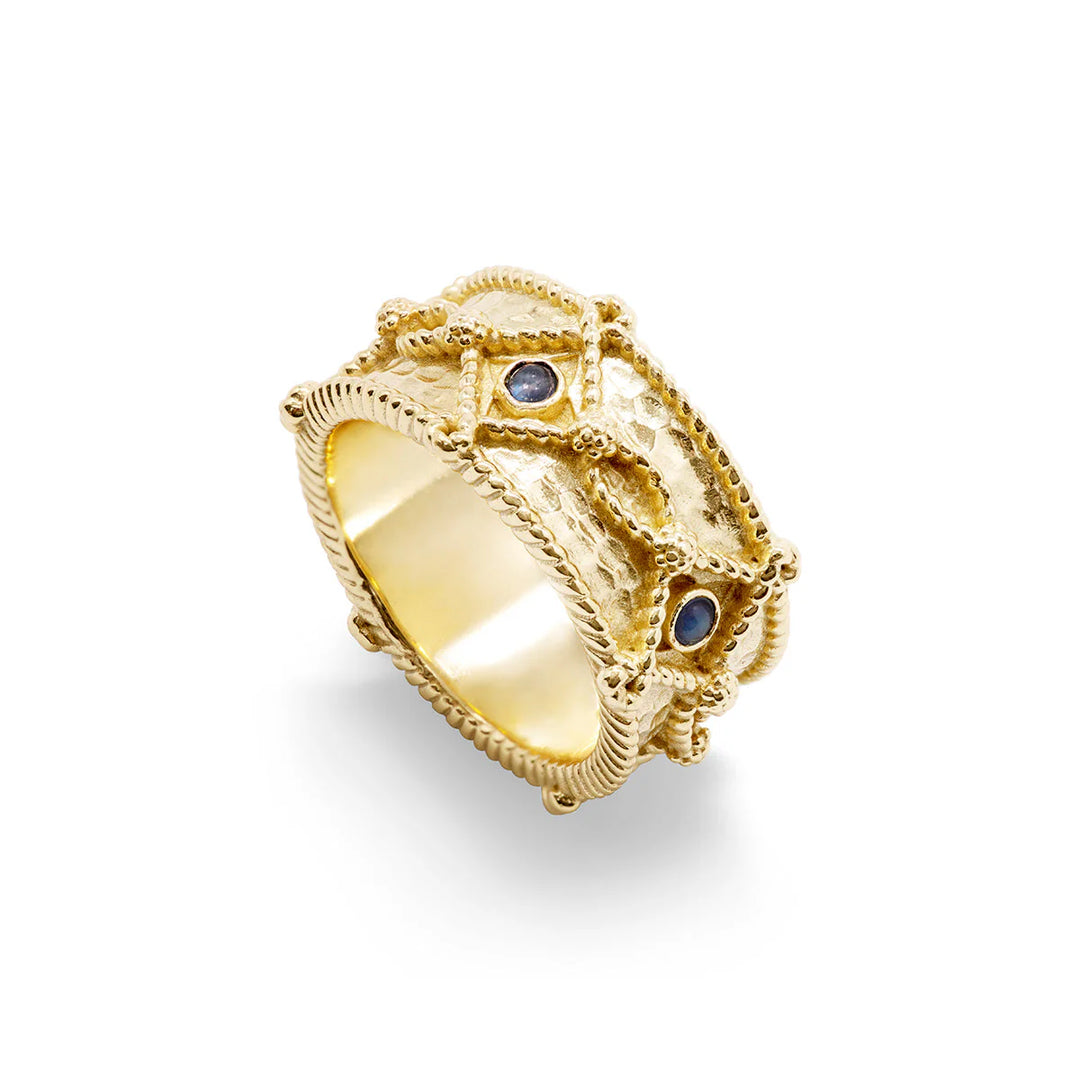 Victoria Ring Band Labradorite