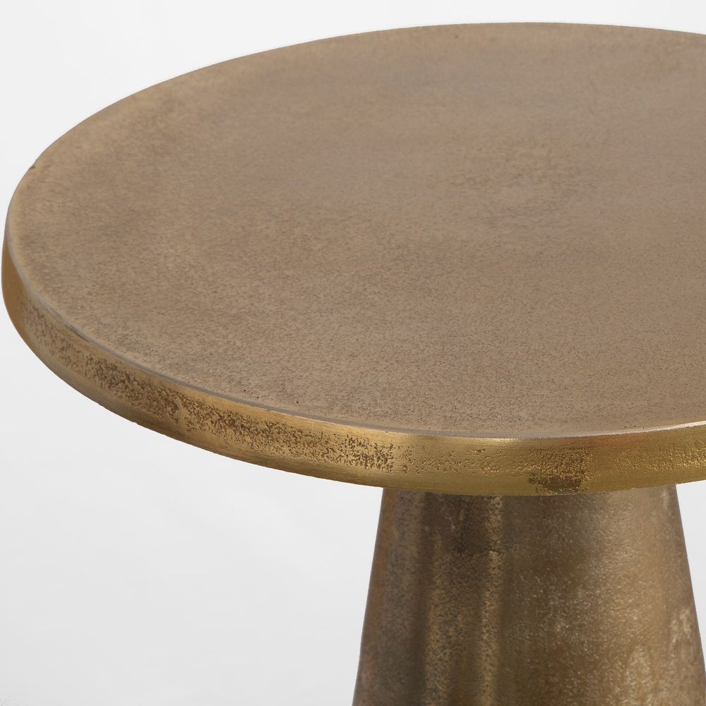 Atlas Brass Accent Table