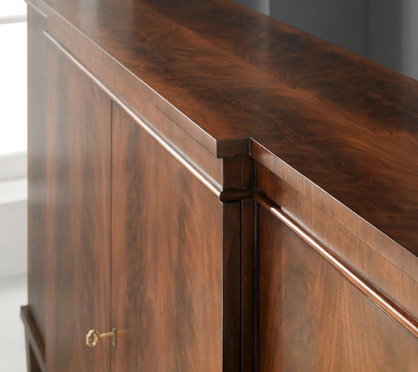 Walnut Breakfront Cabinet