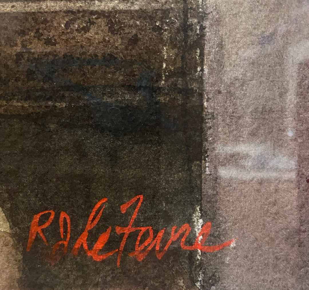 Abstract Watercolor Painting by R. LeFevre