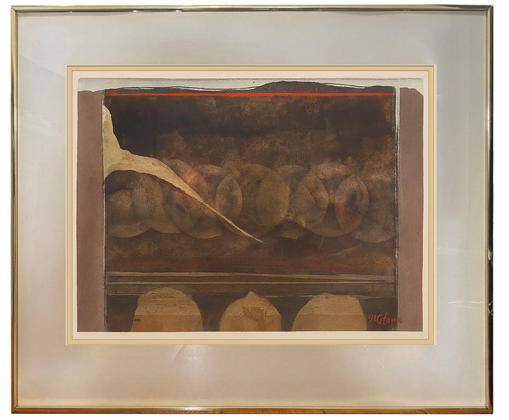 Abstract Watercolor Painting by R. LeFevre