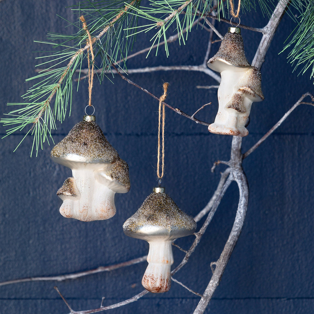 Iced Mushroom Ornament