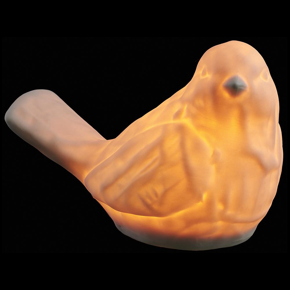 Porcelain Light-Up Bird