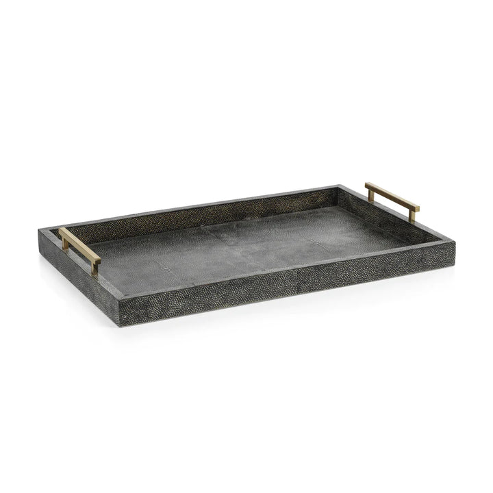 Shagreen Leather Bar Tray