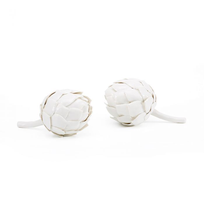 Porcelain Artichoke Pair