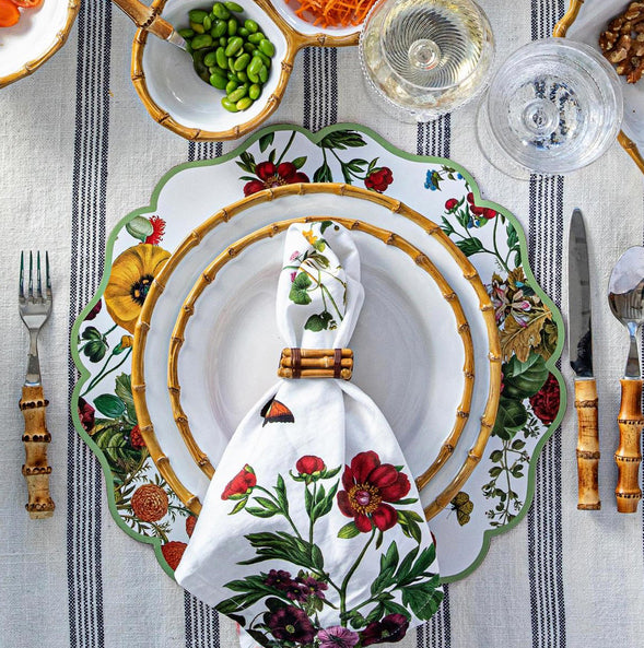 Bamboo Salad or Dessert Plate
