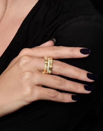 Bamboo Stack Ring
