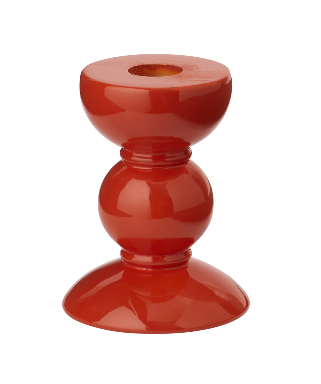 Lacquer Bobbin Candlestick