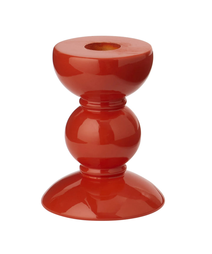 Lacquer Bobbin Candlestick
