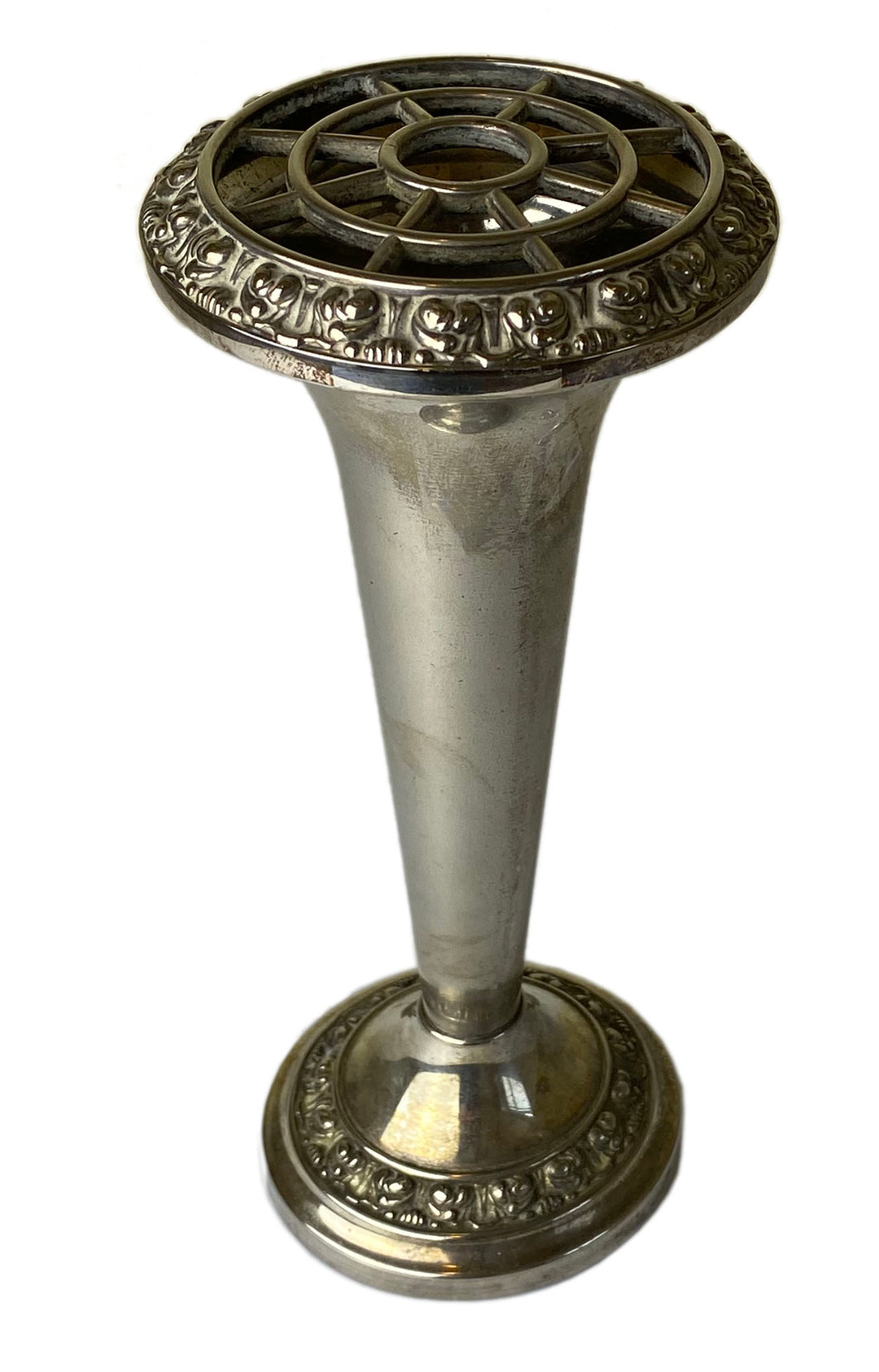 English Silver Plate Posy or Bud Vase