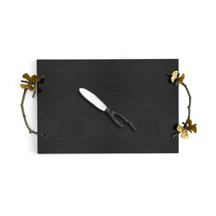 Butterfly Ginko Cheeseboard with Knife
