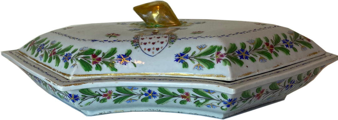 Faience Covered Dish