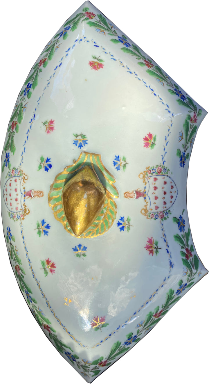 Faience Covered Dish