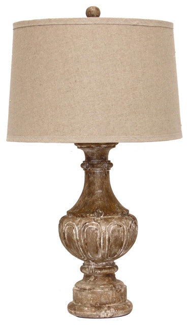 Distress Finial Lamp
